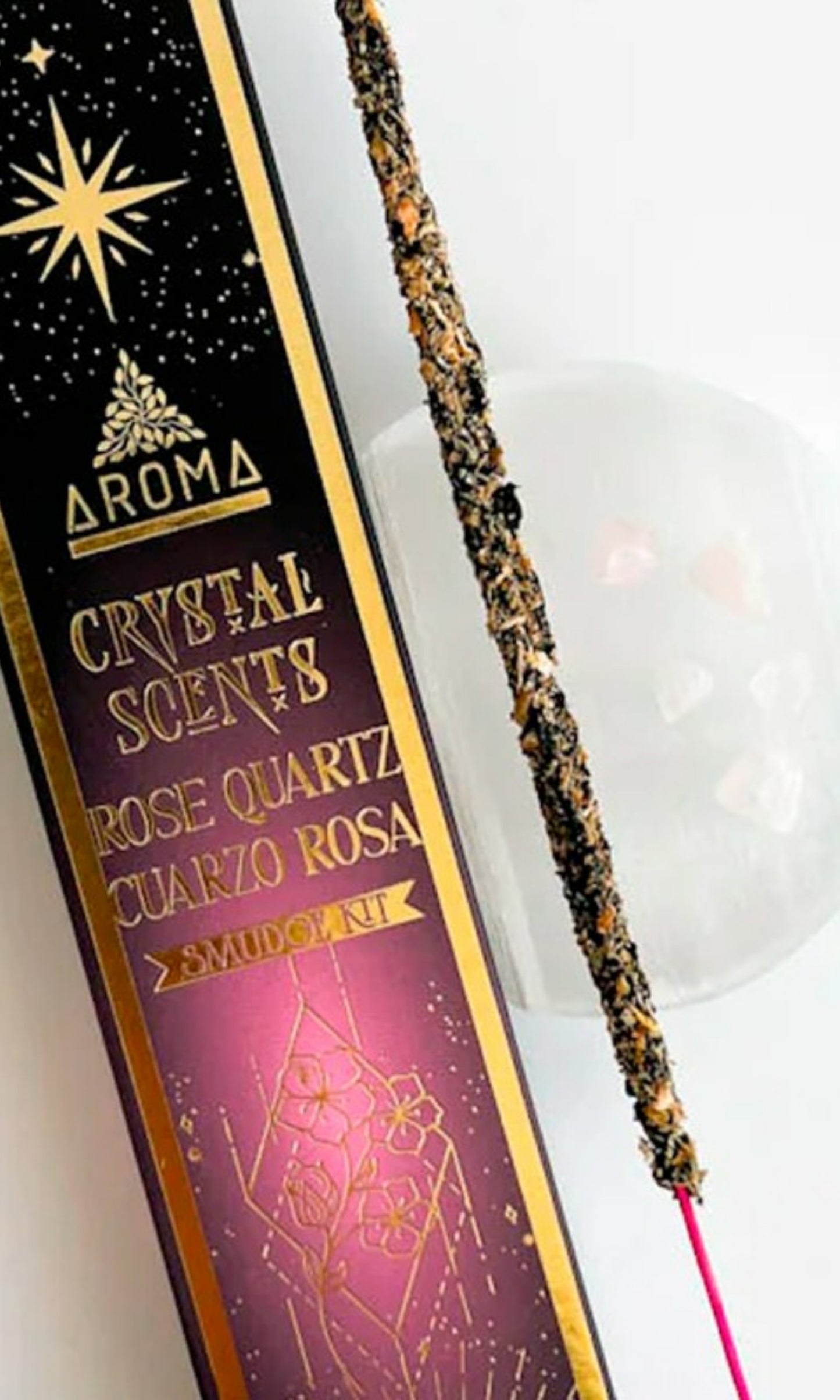 Incienso con cuarzo rosa Aroma